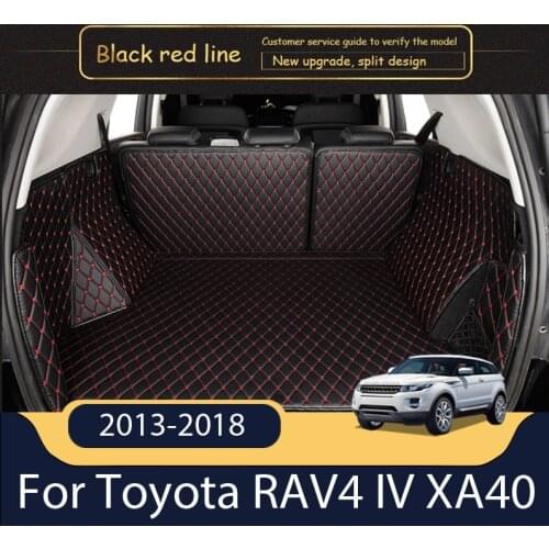 Car Cargo Liner Floor Trunk Carpet Floorliners Auto Interior Accessories For Toyota RAV4 IV XA40 2013 2014 2015 2016 2017 2018