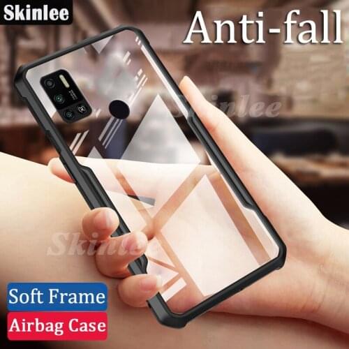 Skinlee Case For Tecno Spark 6 air Official Original Case Shockproof Clear With Soft Frame For Tecno Spark 6 air Cover