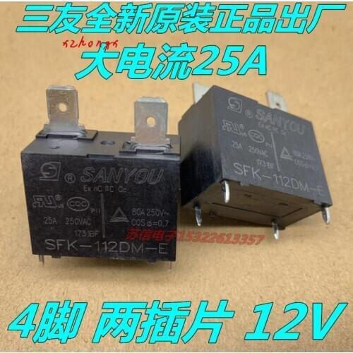 Electric Relay SFK-112DM-E 12V Big Electric Flow 25A 4-Foot