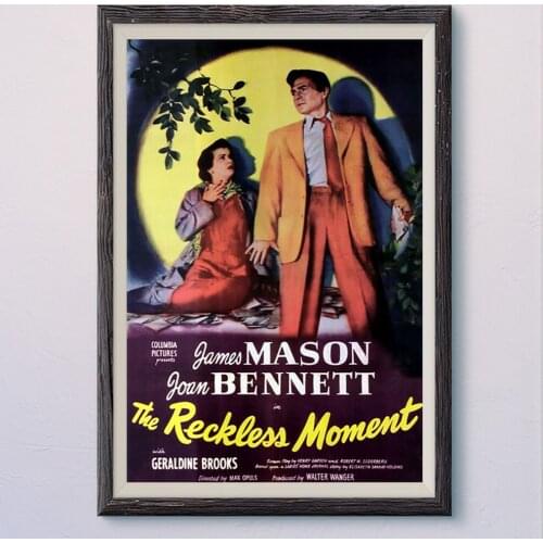 N506 THE RECKLESS MOMENT (2) Vintage Classic Movie Wall Silk Cloth HD Poster Art Home Decoration Gift