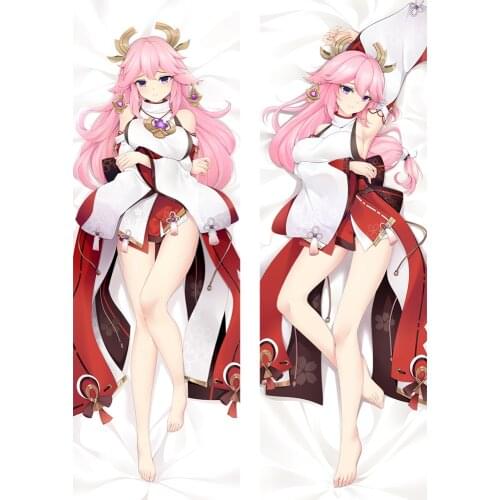 Game Genshin Impact Yae Miko Dakimakura Hugging Body Pillow Cover Case Home Bedding Long Pillowcase Drop Shipping
