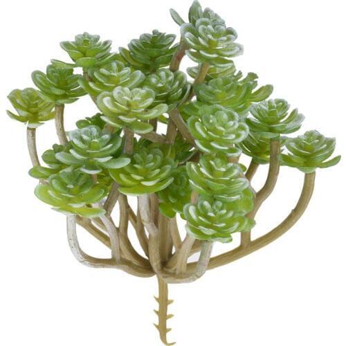 Artificial Succulent Green Flocking Artificial Succulents Plants Bonsai Desktop Fake Plants Valentines Day Wedding Decoration
