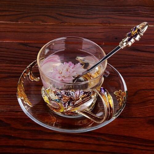 Creative Cup enamel coffee cup milk cup customized cup Nordic mug with spoon plate