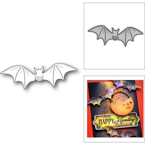 New Happy Halloween Bat Animal 2020 Metal Cutting Dies for DIY Scrapbooking Decorative and Card Making Embossing Craft No Stamps