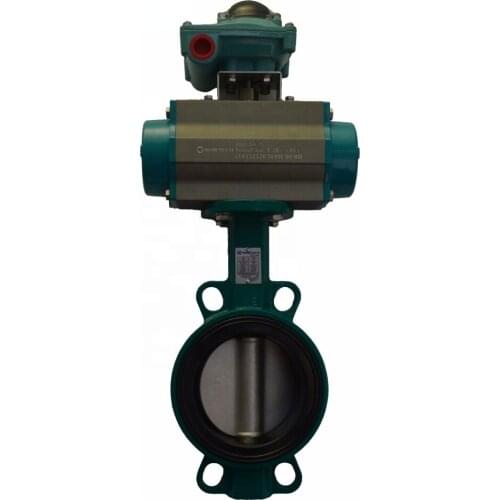 PN10 PN16 Motorized Air Actuated Drive Pneumatic Butterfly Valve