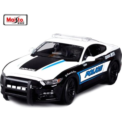 Maisto 1:18 2015 Ford Mustang GT 5.0 police Diecast Model Car Toy New In Box 36203