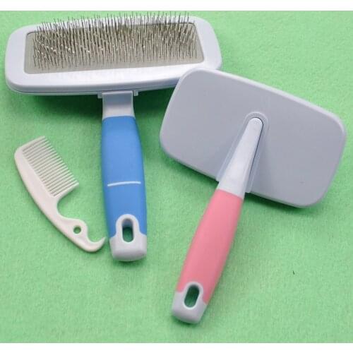 Pet Products Dog Comb Antiskid Handle Pet Needle Comb Cat Dog Hair Brush Small Medium Sized Dog Brush