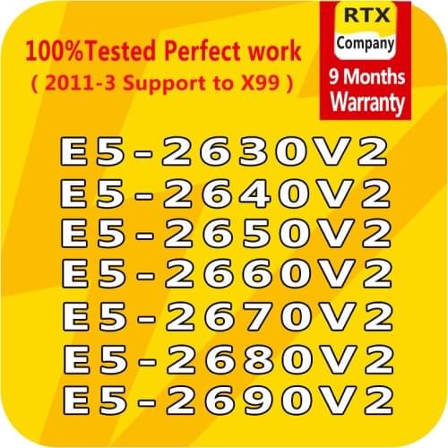 Xeon Server Processor E5-2695V2 E5-2690V2 E5-2670V2 E5-2680V2 E5-2640V2 E5-2650V2 E5-2660V2 6/8/12 Core LGA2011 Offcial Version