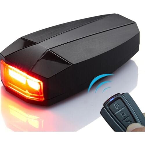 Bicycle seatpost light Intelligent remote control safety warning bicycle tail light anti-theft USB charging LED light MTB