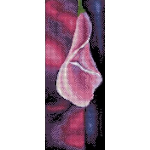 High Quality Lovely Counted Cross Stitch Kit Calla Lily Lilies Pink Flower Bouquet