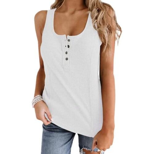 Women Vest Sleeveless Breathable Polyester V Neck Vest Tops for Home Tanks Womens Clothing 2021