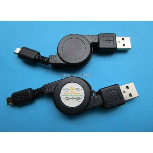 100 pcs USB 4Pin Male to Micro 5 pin Male Connector Scalable Extension Data Cable Black Color