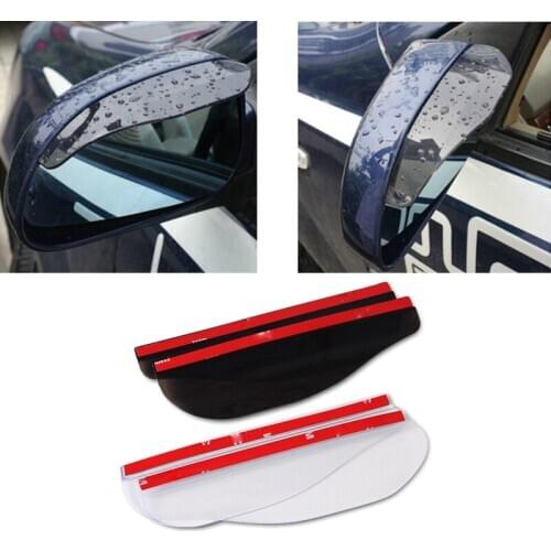 2Pcs Car rearview mirror rain Eyebrow Visor Shade Shield Water Guard For Car Truck thickened automotive Rain Cover