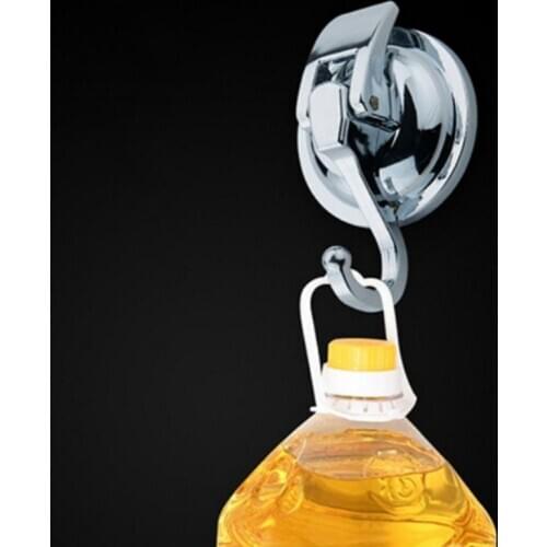 2PCS TPU Traceless Hanger Heavy Duty Vacuum Suction Cup Hooks for Home Bathroom