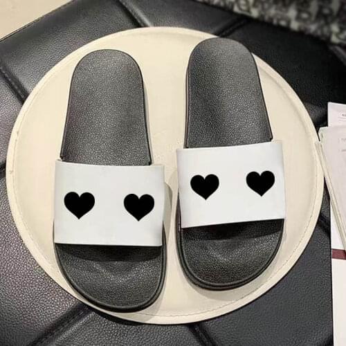 2021 New Womens Slippers Fun Emoticon Print Slippers Indoor slippers Home slippers Ladies Slides Bathroom Flip Flops Mujer