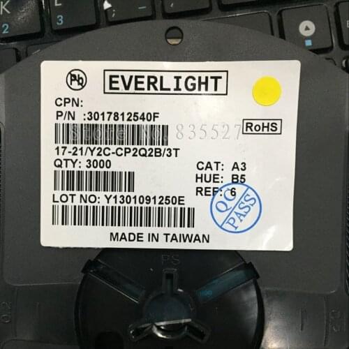 3000PCS/LOT ( Make EVER LIGHT ) 2012 0805 yellow SMD LED lamp beads bright LED light emitting diode