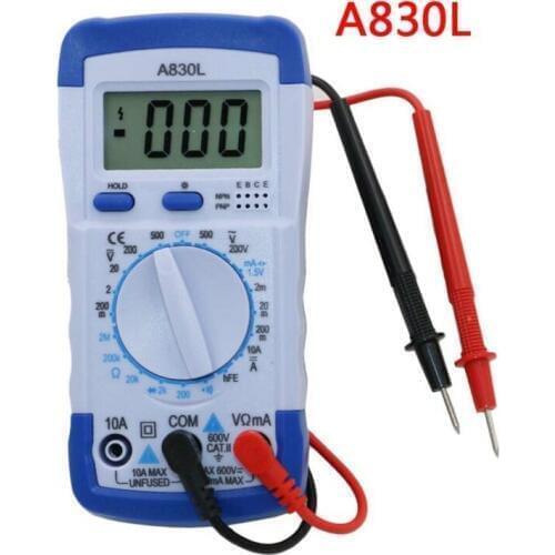 A830L LCD Digital Multimeter DC AC Voltage Diode Freguency Multitester Volt Tester Test Current