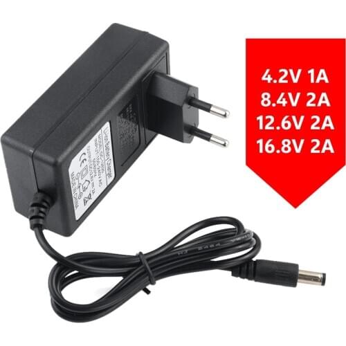 AC To DC 4.2V/1A 8.4V/2A 12.6V/2A 16.8V/2A Power Adapter Power Supply Durable For 1S 2S 3S 4S Lithium Battery Pack Charger