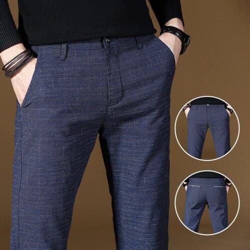 Brand Men Fashion New High Quality Men Pants Spring Autumn Men Pants Trousers Male Classic Business Casual Trousers Full length