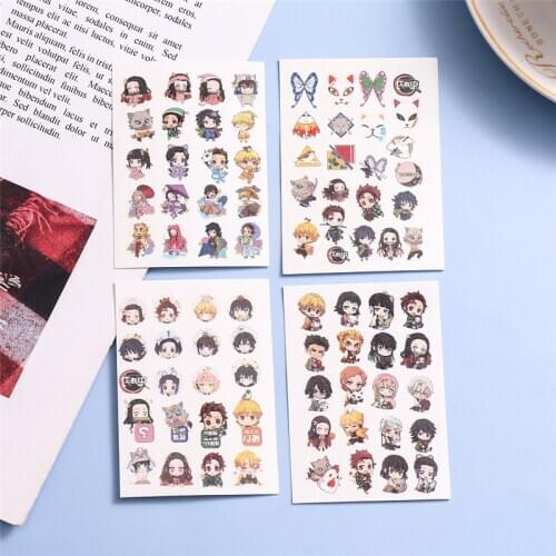 Demon Slayer Kimetsu No Yaiba Tanjirou Nezuko Tattoo Stickers Costumes Unisex Cosplay Props Waterproof Temporary Tattoo Stickers