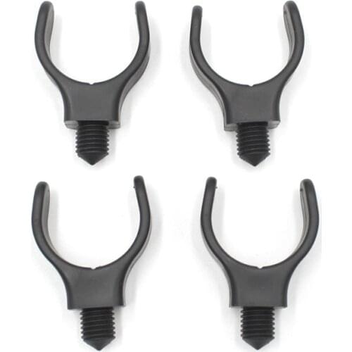4PCS Carp Fishing Rod Rest Holder Gripper Support Stand Accessories Fish Pole Rod Holder Brackets Head Telescoping Fishing Tools
