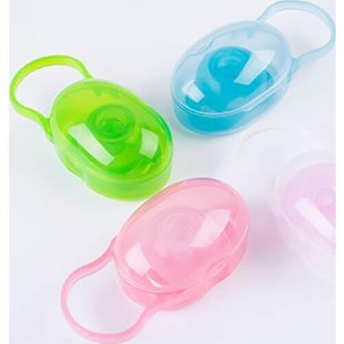 Baby Pacifier Storage Box Kids 1Pc Soild Portable Soother Pacifiers Nipple Cradle Case Container Holder Travel Dust Dummy Cover