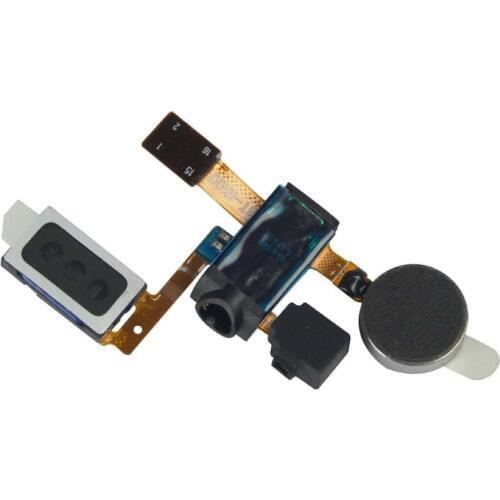 For Samsung Galaxy S2 GT-I9100 Earphone Headphone Jack and Ear Speaker Assembly With Vibrating Motor Audio Cable