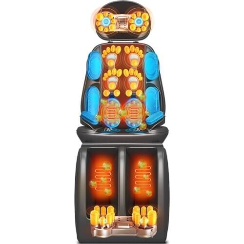 Electric Full Body Massage Chair Neck Back Waist Massage Cushion Heat & Vibrate Massage Pad As a Gift For Wife Parents 220v