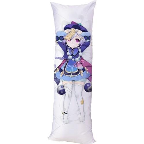 Game Genshin Impact Dakimakura Hugging Body Pillow Case Role Qiqi Patterm Pillow Cover Home Bedding