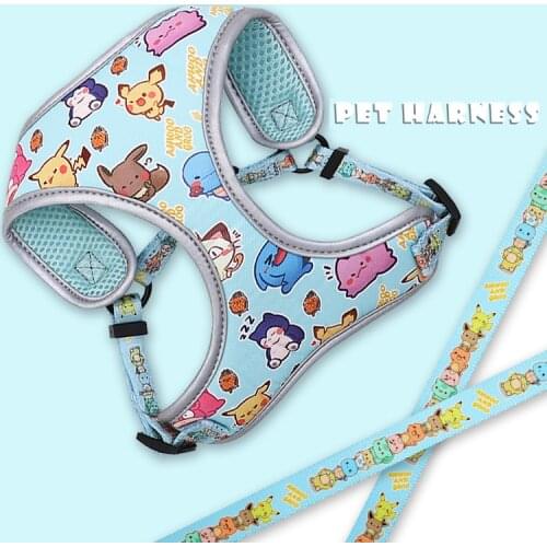 Personalized Reflective Dog Cat Harness Vest Pet Adjustable Walking Leash Set for Puppy Small Medium Dogs Chihuahua Pet Supplies