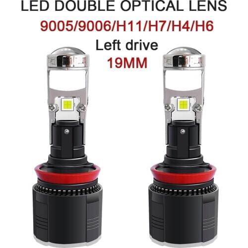 Led Headlight Bulb Kit Assembly Mini 19MM Lens Projector For Car H4 H7 9005 9006 H11 3000K 6000K 7200LM Super Turbo H6 Headlamp