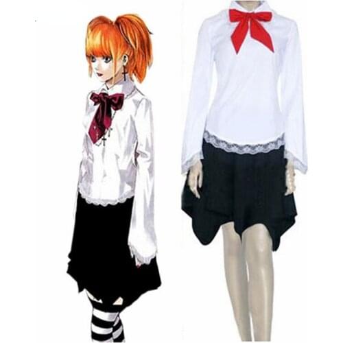 Top Selling Adult Costume Death Note Misa Amane Skirt Halloween cosplay costume Misa Cosplay Costume For Free Shipping