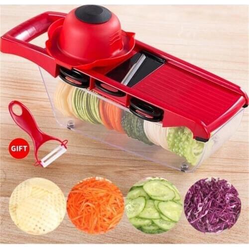 Multifunctional Vegetable Cutter with Steel Blade Slicer Potato Peeler Carrot Cheese Grater vegetable Kitchen Accessories Tool
