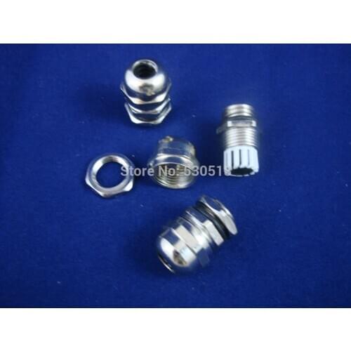 LOT OF 3PCS PG7 Waterproof Brass Cable Gland Dia. 3.5~6mm Material Brass