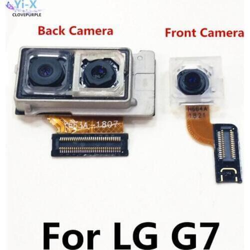 Original Back Front Camera for LG G7 Big Rear Main Front Facing Camera Flex Cable For G7 ThinQ G710