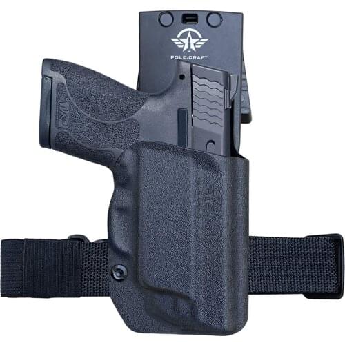 OWB Kydex Holster for : Smith & Wesson M&P Shield 9mm / .40 M2.0 - with Integrated Laser Pistol Case - 1.5-2 Inch Belt Clip with