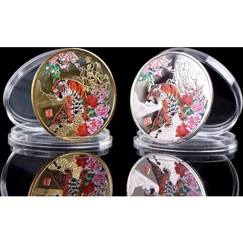 2022 China New Year Tiger Year Original Commemorative Coin Bimetal Collection 1pcs