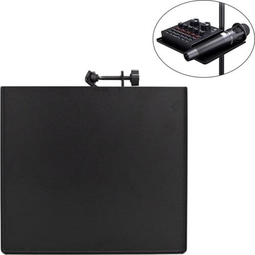 17x23CM Sound Card Tray Live Microphone Plastic Stand Tray Stand Live Stand for Live Tripod Bracket Accessories Broadcasting