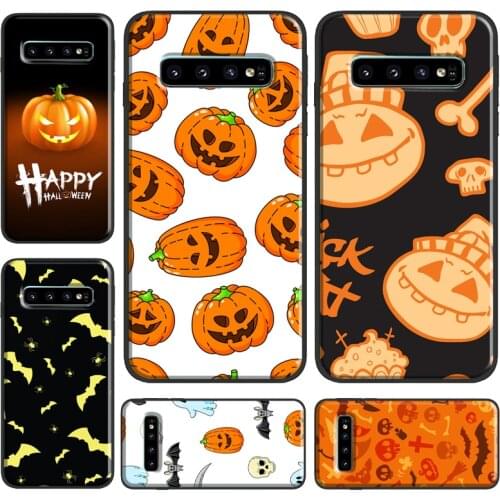 Happy halloween seamless Phone Case For Samsung Galaxy S21 Ultra S20 FE S8 S9 S10 Plus Note 10 Note 20 Ultra S10e