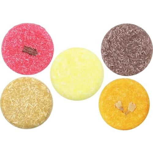 5pcs Shampoo Bars for All Hair Types, Solid Shampoo Soap Nourishing in Natural Botanical Oils, Sulfate Free