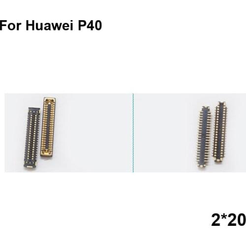 2pcs FPC connector For Huawei P40 LCD display screen on Flex cable on mainboard motherboard For Huawei P 40