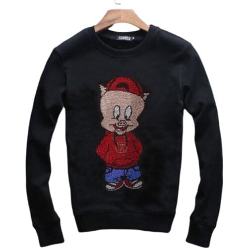 High quality Men and women hipster funny design Diamonds mens anime hoodies brand winter men sweatshirts