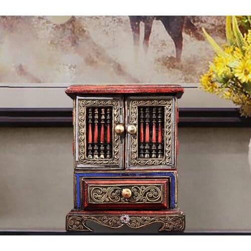 Taiyu decoration solid wood porch decoration home decoration new Chinese interior designer living room decoration