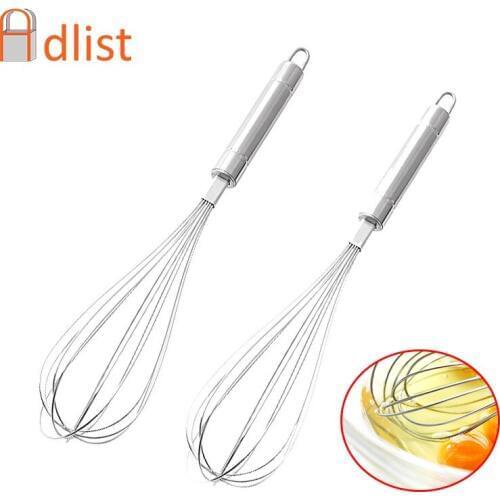 1PCS 32cm/12.5" Manual Stainless Steel Egg Beater Cake Cream Mixer Hand Whisk Cooking Stirring Gadget Kitchen Accessories Tools