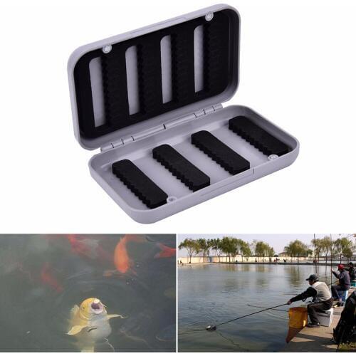 Fly Fishing Box Double Side Clear Slit Foam Fishing Tackle Storage Case Box For Lure Baits Hooks De Pesca