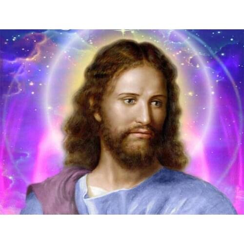Yujohom Religious Jesus Icon Diy 5D Crystal Mosaic Diamond Painting by Number Full Square Drill Rhinestone Embroidery Sale Decor