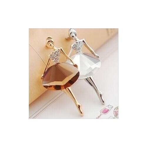 New fashion Beautiful princess ballerina girl brooch For Women Accessories jewelry wholesale