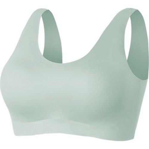 Women Seamless Bra With Gathers Pad Push Up Brassiere Bra Vest Comfortable Bralette Wireless BH