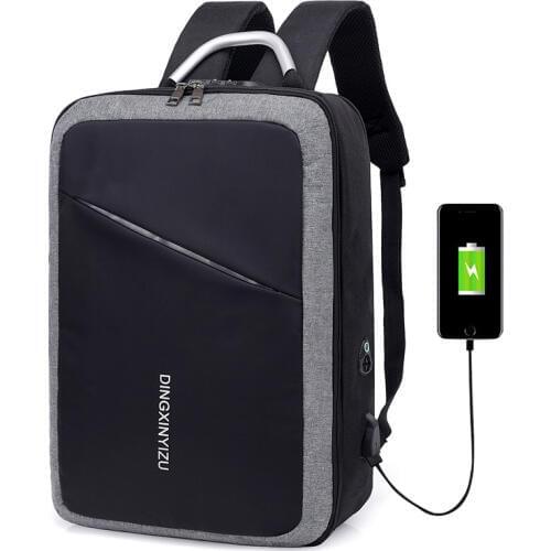 15 15.6 15.4 Inch USB Interface Password Lock Anti-theft Waterproof Nylon Notebook Laptop Backpack Bags Case for Men Women