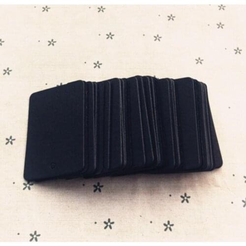 200PCS black cardboard paper blank cards,Handmade post card,Paper crafts.scrapbooking 35*50mm 026011012